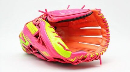 Softball glove isolated on white background