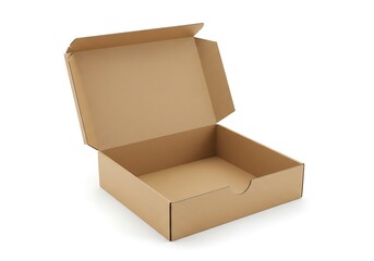 Open Cardboard Box for Packaging and Shipping