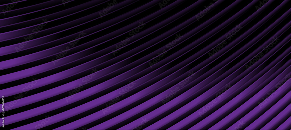 Poster dark violet glossy stripes abstract tech background. geometric vector concept design