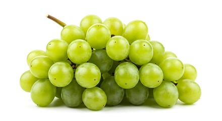 Fresh Green Grapes: A Close-Up Studio Shot