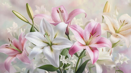 graphic design, rose, holiday, postcard, valentine's day, paint, pastel colored, rsvp card, cosmos, wedding background, pattern, celebration, blossom, hand-painted, foliage, pastel, painting, luxury, 