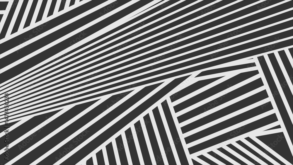 Poster black and white stripes abstract tech minimal background