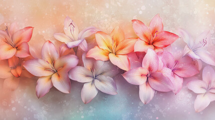 graphic design, rose, holiday, postcard, valentine's day, paint, pastel colored, rsvp card, cosmos, wedding background, pattern, celebration, blossom, hand-painted, foliage, pastel, painting, luxury, 