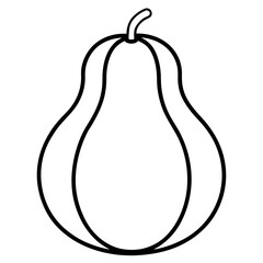 Chayote Vector Icon Design