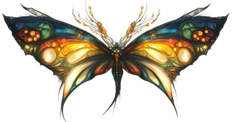 Abstract Colorful Butterfly Design