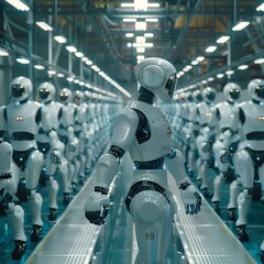 Advanced Robotics in a Large Modern Factory Assembly Line