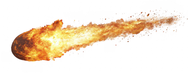 Fiery Meteor Trail