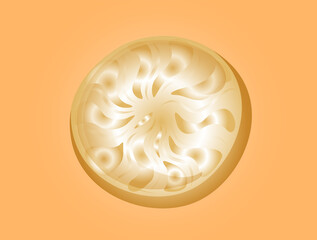 A 3D golden circle elegantly poised against a rich golden background. This visually striking image offers a sense of luxury, prestige, and timeless value. The three-dimensional rendering adds depth.