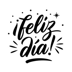 ¡Feliz Día!. Children's Day Vector Design Isolated on White Background