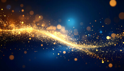 Futuristic Digital Particle Bokeh Background, Fondo Futurista de Partículas Digitales y Bokeh, Generated Image
