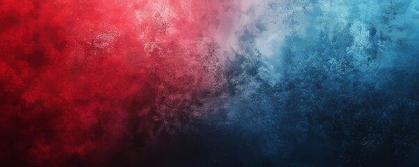 Fototapeta premium Red-Blue Gradient Background with a Grainy Texture, Generative AI