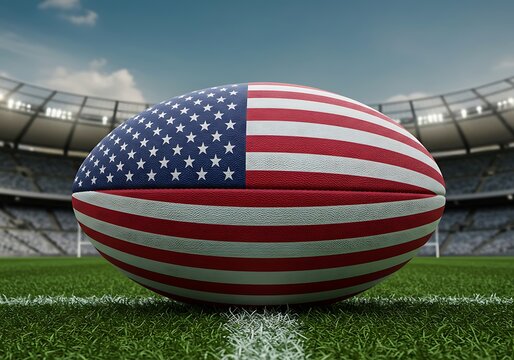 American Glory: Rugby's Digital Dawn AI Generated