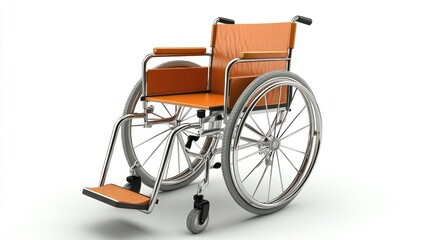 Fototapeta premium Orange Wheelchair