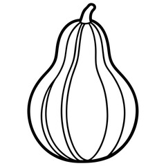 Minimal Chayote Vector Icon