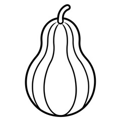 Minimal Chayote Vector Icon