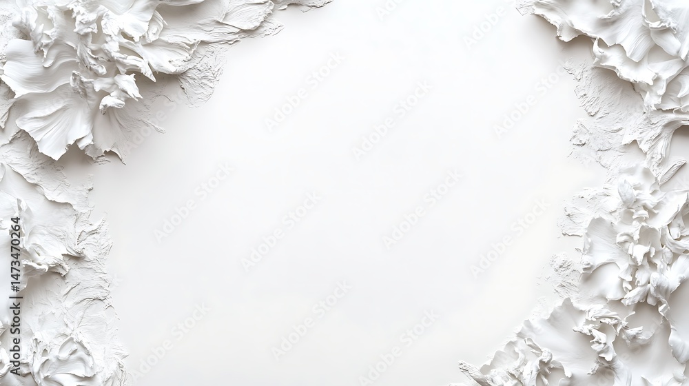 Poster a high-resolution white background with a clean border on all sides, featuring intricate details, id