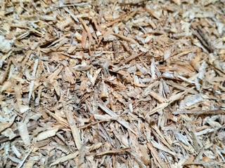 Coarse sawdust from wood chips.