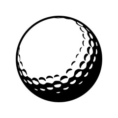 golf ball  silhouette illustration design