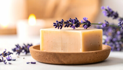 Relaxing Lavender Soap and Candles: A Spa-like Ambiance