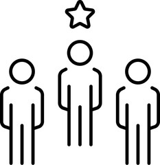 Star by Staff Isolated Sign for Web Sites, Books, Cards, Apps