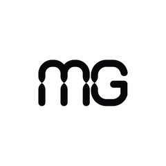 MG monogram logo design letter text name symbol monochrome logotype alphabet character simple logo