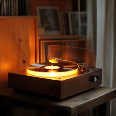 Obraz premium Warm Glow Turntable