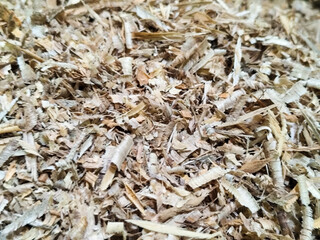 Coarse sawdust from wood chips.