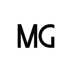 MG monogram logo design letter text name symbol monochrome logotype alphabet character simple logo
