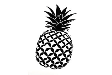 Obraz premium vector illustration of pineapple