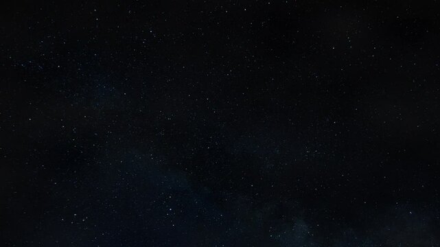 Twinkling Starry Night Sky with Shooting Stars, Looping Background	