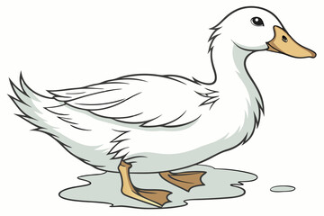 67 a duck, a white duck, a cute duck, a happy duck, a fluffy duck, a farm animal, a domestic fowl, a waterfowl, white duck, detailed duck, realistic duck, highly detailed duck, photorealistic duck, 8k