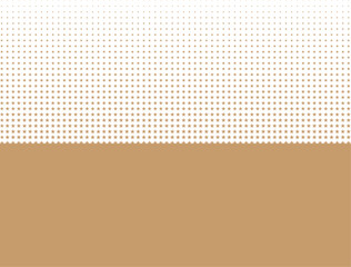 Obraz premium A stylish gold halftone background with a dotted star gradient, ideal for elegant design projects, branding, or cover, header, banner, poster, web graphics.
