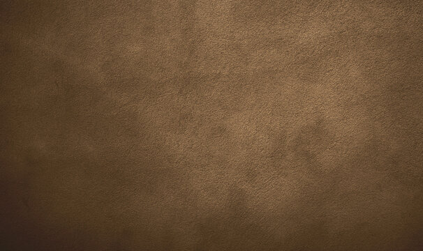 Fototapeta interior wall, brown sugar dark chocolate hade, antique old grunge concrete texture, living room background, grainy sand surface wallpaper