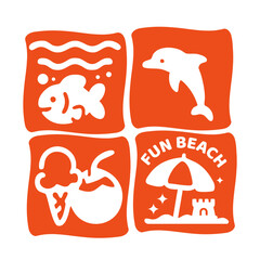 Fun Beach Icons