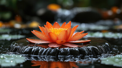 flower in water