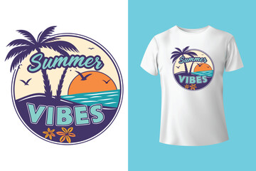 Vector summer t shirt design