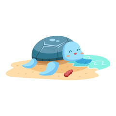 Turtle in shore