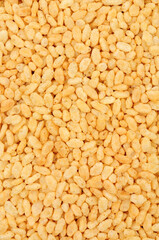 Crisped rice grain breakfast cereal food detail background
