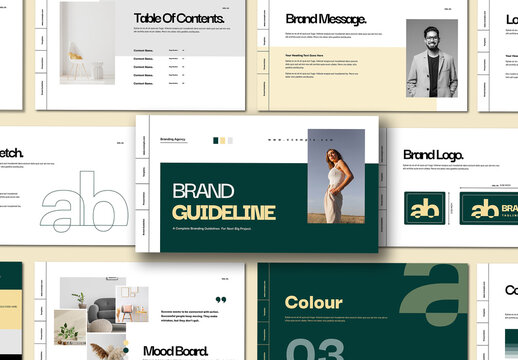 Modern And Clean Brand Guidelines Design Layout