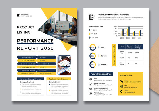 Product Listing Performance Report Flyer