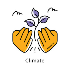 Climate Filled Outline icon. EPS 10 File