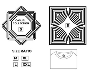 T-shirt Back Label Design. Beck Neck Print for T-shirt.