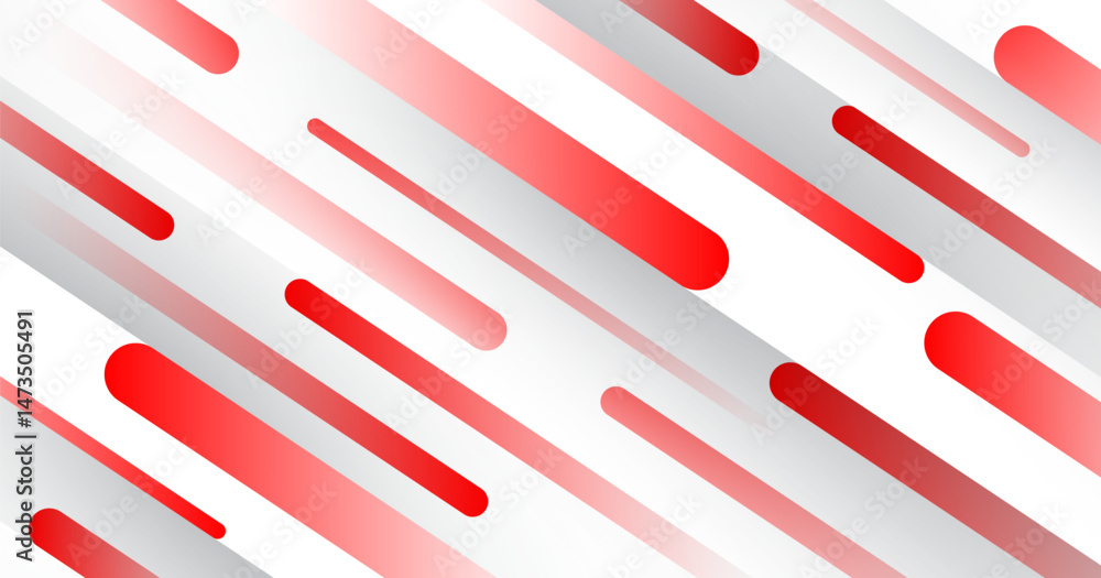 Poster 3d white red abstract background overlap layer on bright space with cutout shape effect decoration. 