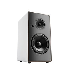 Obraz premium A modern speaker stands tall, exuding a sense of technological sophistication and clear sound