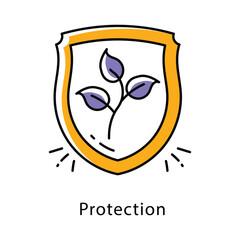 Protection Filled Outline icon. EPS 10 File