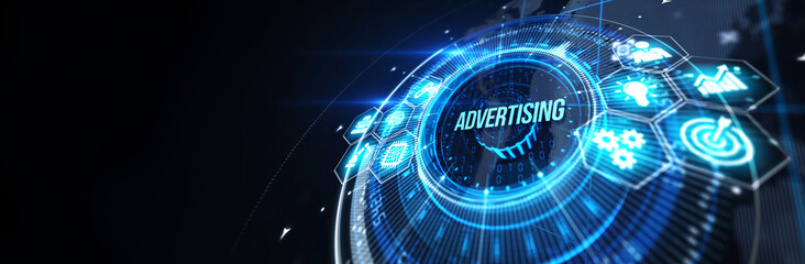 Advertising Marketing Plan Branding Business Technology concept. 3d illustration