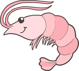Shrimp Drawn for Kids Book Underwater Life Doodle Design