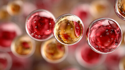 
3D rendering of a single liquid oil droplet suspended in space, with smooth, glossy texture. Symbolizes purity, fluidity, and natural essence in a minimal, elegant vertical visual concept.

