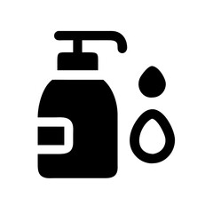Shampoo Bottle Haircare Product Icon Design