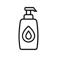 Shampoo Bottle Haircare Product Icon Design